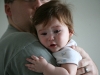 Crying on Dad\'s Shoulder